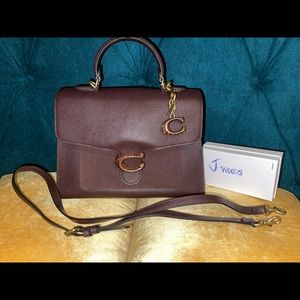 Coach HTF oxblood tabby top handle